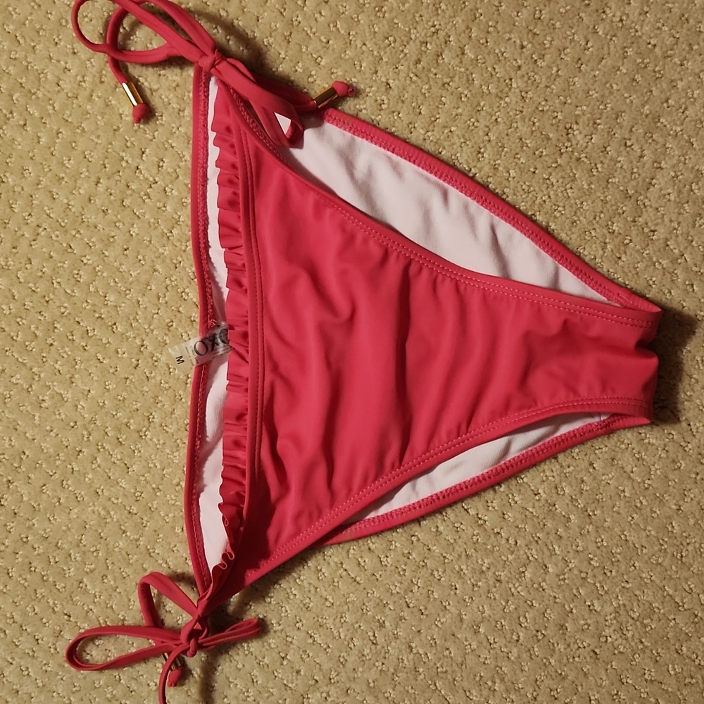 🌟2/$20🌟XOXO Pink Bikini Bottom with Side Ties Size M Cheeky Bikini Bottom